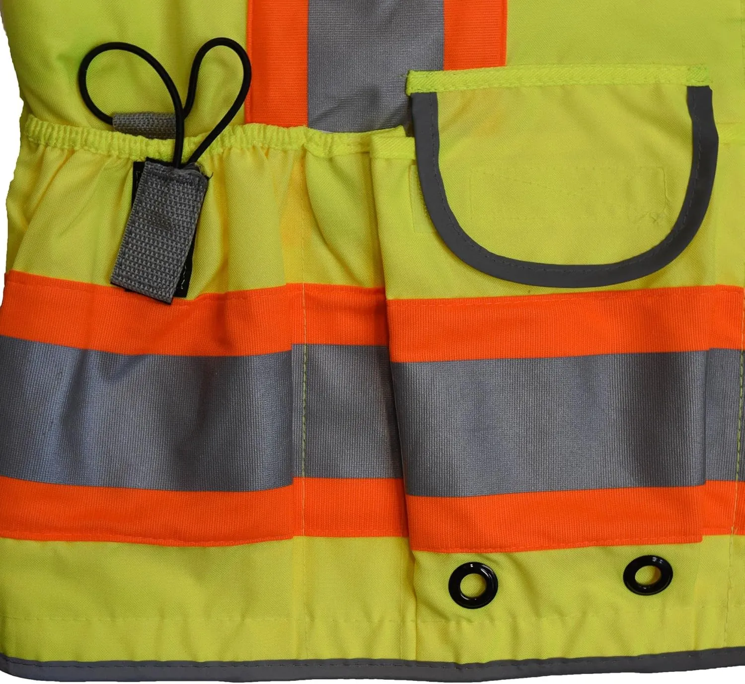Radians SV55 Class 2 Heavy Woven Two Tone Engineer Vest with Padded Neck to Support Extra Weight in Cargo Pockets