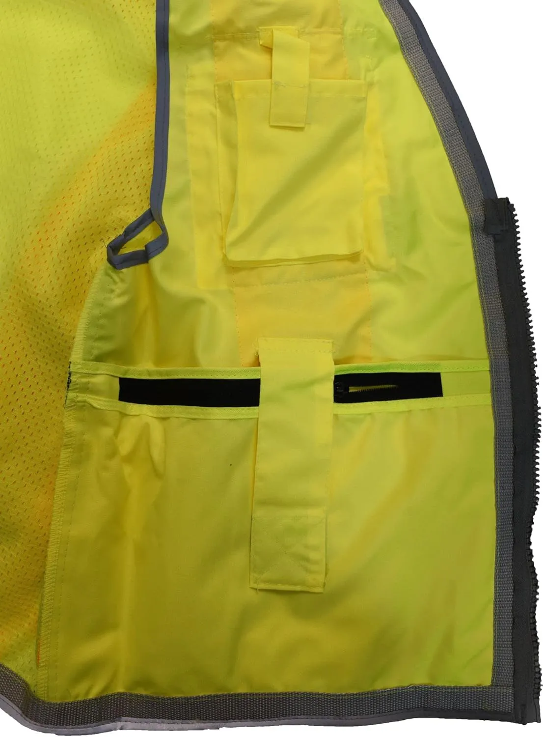 Radians SV55 Class 2 Heavy Woven Two Tone Engineer Vest with Padded Neck to Support Extra Weight in Cargo Pockets