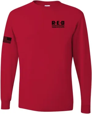 RED Friday US Military Shirt Remember Everyone Deployed Flag American Pride Men's T-Shirt