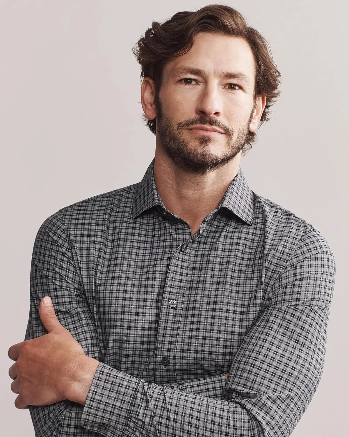 Rhone Men's State of Mind Shirt, Slim Fit Button Down Shirt, Performance Fabric, Anti Odor
