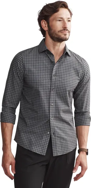 Rhone Men's State of Mind Shirt, Slim Fit Button Down Shirt, Performance Fabric, Anti Odor