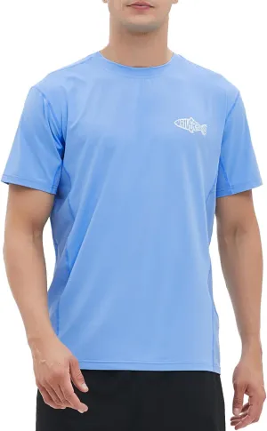 Riverruns Fishing T-Shirt Mens UPF 50  Sun Protection Fishing Shirt Short Sleeve Performance Tee