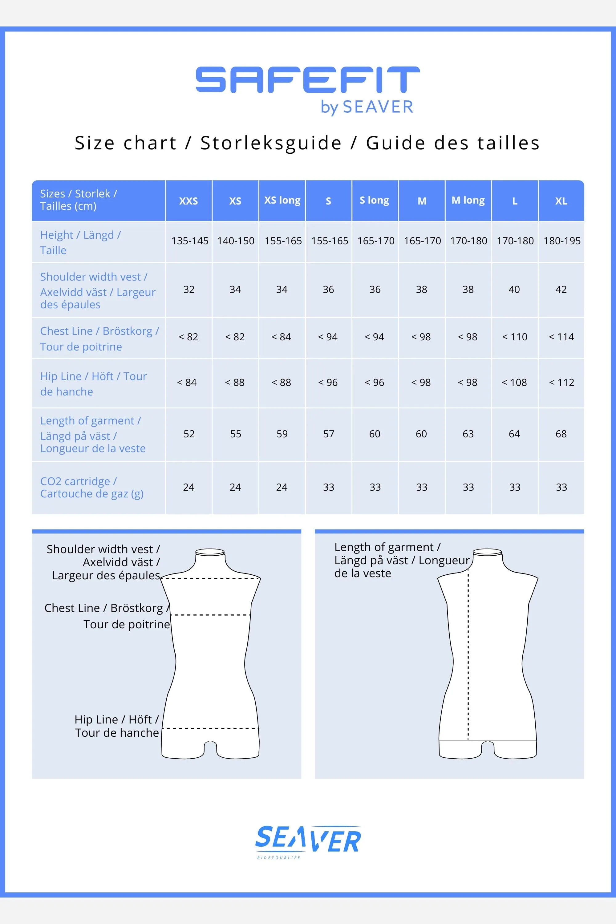 SAFEFIT Airbag Vest - Navy