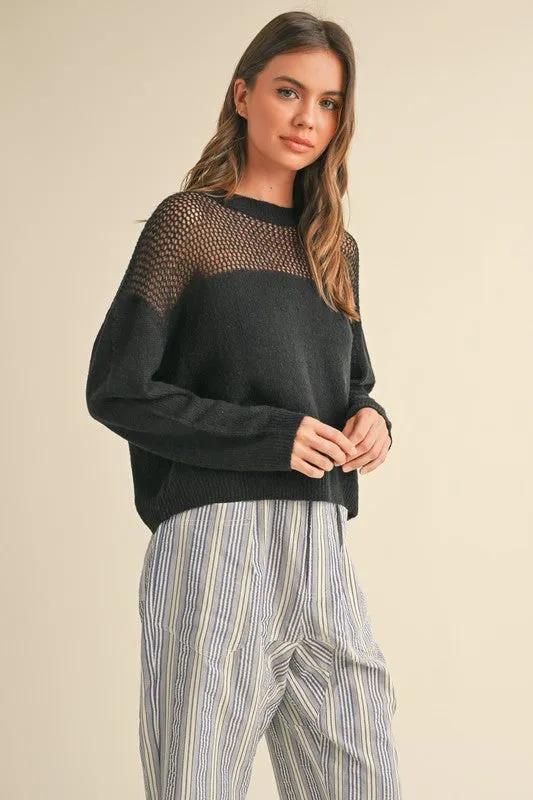 Sheer Joy Sweater Top