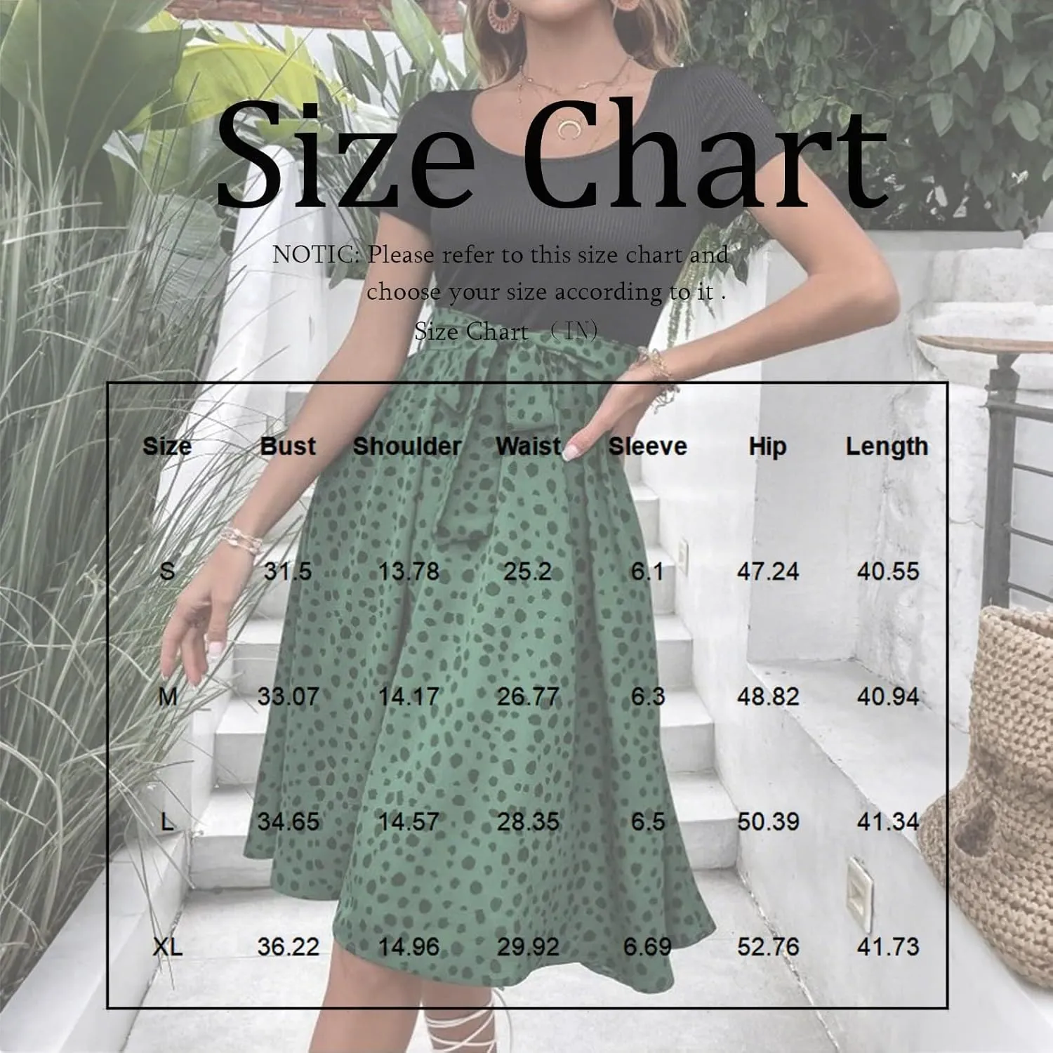 Short Sleeve Summer Dresses for Women Bow Tie Waist Scoop Neck Flowy Midi Dress Patchwork Wave Point Print Boho Dress