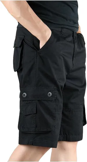 Shorts for Men with Multi-pocket and Fashion Summer Leisure Pants Overalls Men's pants Men's Khaki Shorts Khaki Mens