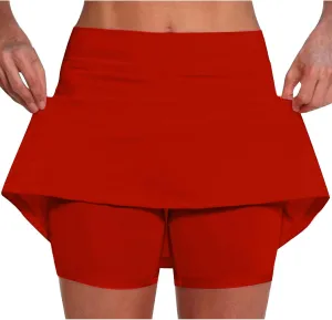 Skorts for Women High Waisted Athletic Shorts Tennis Golf Yoga Skirts with Built in Shorts Workout Skort with Pocket