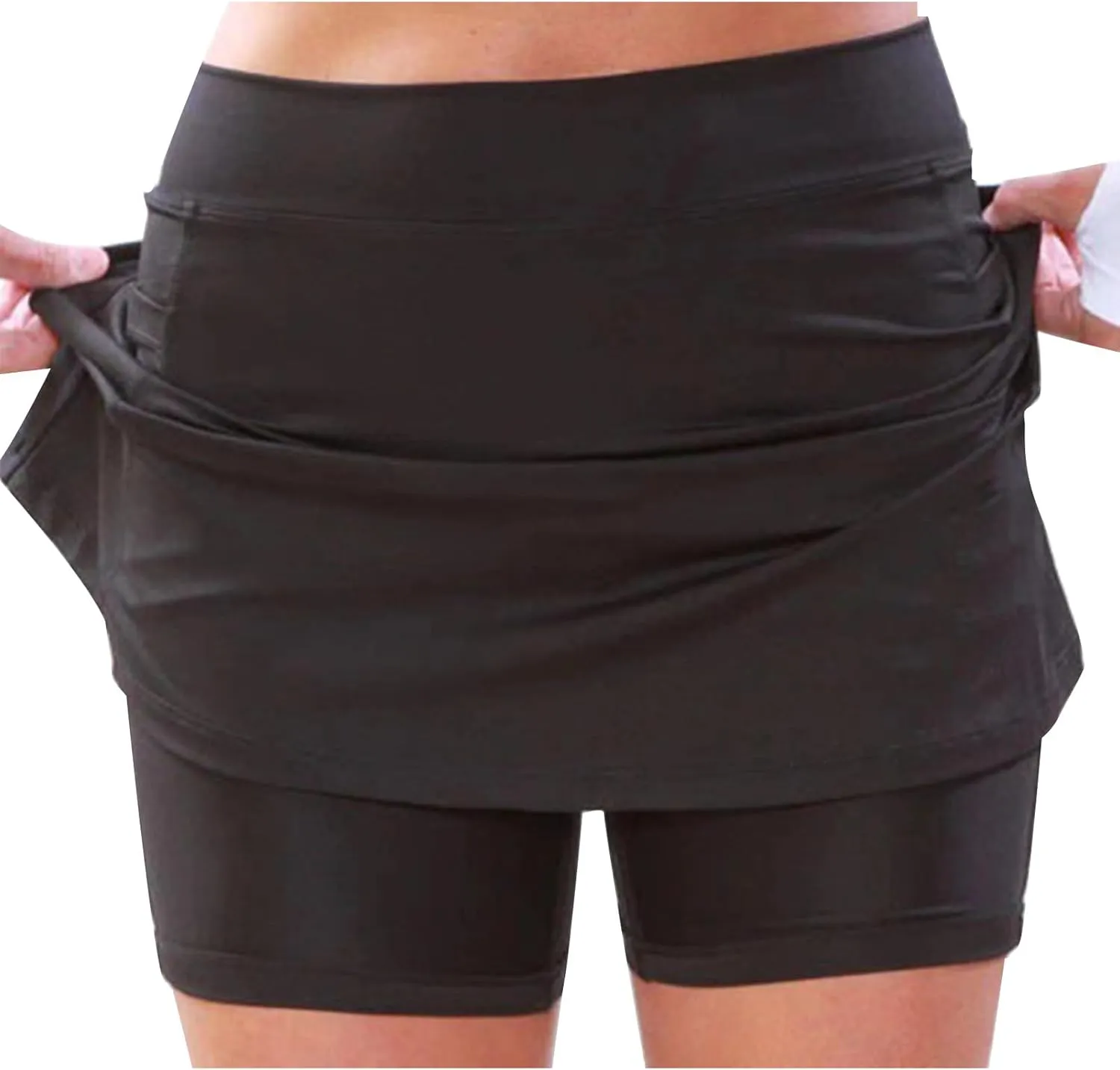 Skorts for Women High Waisted Athletic Shorts Tennis Golf Yoga Skirts with Built in Shorts Workout Skort with Pocket