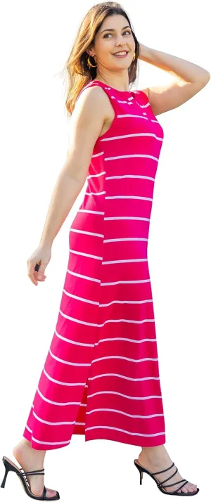 SUMONA Women Long Slit Maxi Dress Bodycon for Summer Spring Party Beach Vacation