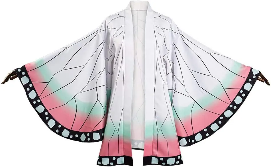 Tanjirou Robe Adult Green Plaid Cloak Anime Kamado Cosplay Costume Color Block Kimono Cardigan Jacket Set