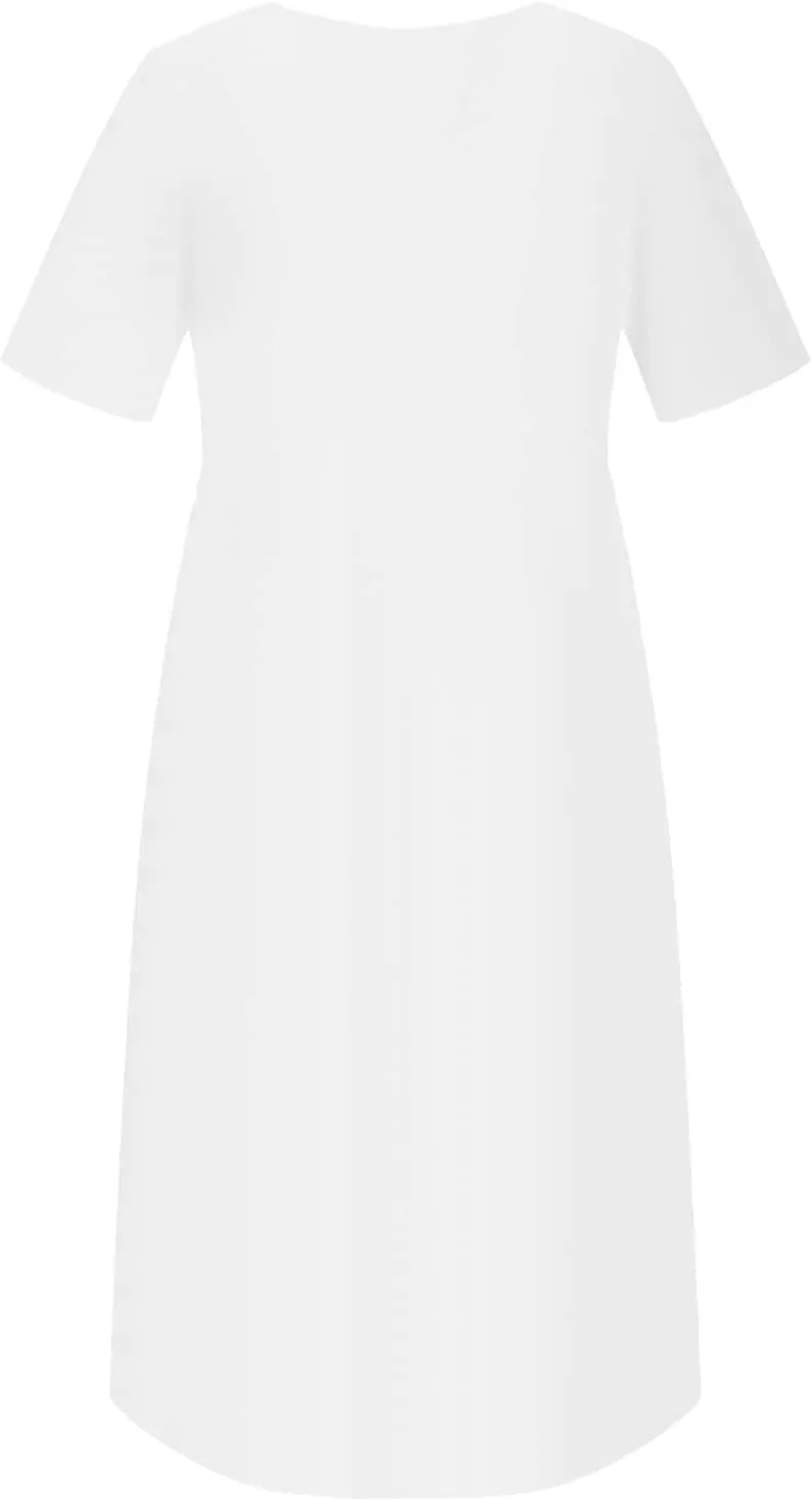 TARIENDY Summer Maxi Dresses for Women 2025 Casual Beach Vacation Dress Loose Comfy Short Sleeve Sundress with Pockets