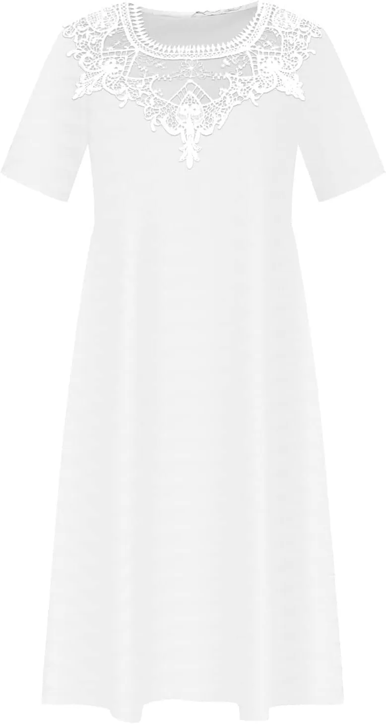 TARIENDY Summer Maxi Dresses for Women 2025 Casual Beach Vacation Dress Loose Comfy Short Sleeve Sundress with Pockets