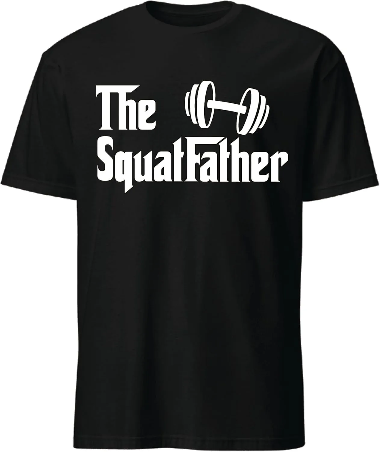 The SquatFather T-Shirt  Funny Gym Workout Shirt  Fitness Dad Tee for Fit Dads  Humorous Weightlifting Shirt  Mens Workout Apparel  Cool Gym Dad Gift