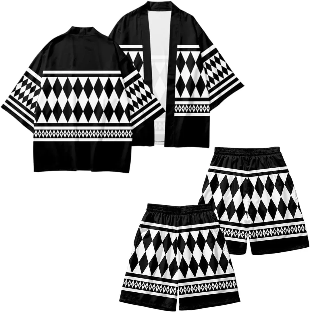 Tokyo Reveng Manjiro Cosplay Costume Anime Cloak Kimono Robe Cardigan Jacket Pants Earrings Keychain Set Halloween