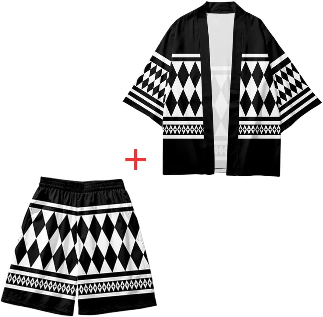 Tokyo Reveng Manjiro Cosplay Costume Anime Cloak Kimono Robe Cardigan Jacket Pants Earrings Keychain Set Halloween