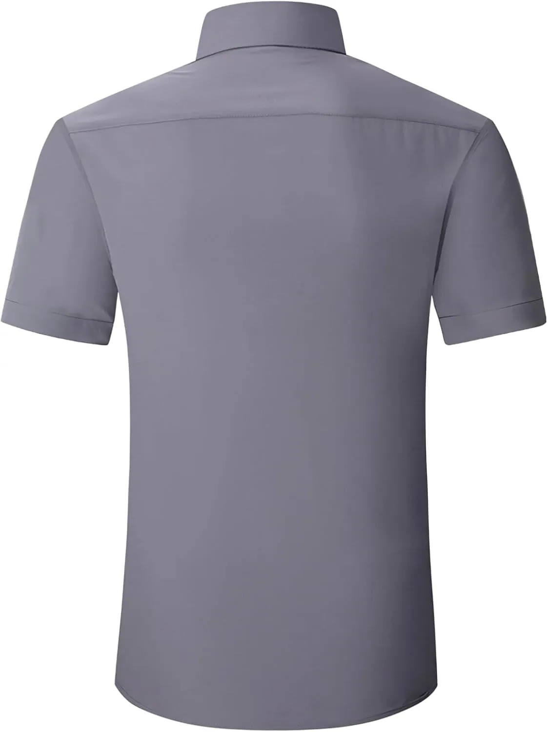 TopTie Men's Short Sleeve Shirt, Wrinkle-Resistant Business Formal Dress Shirt