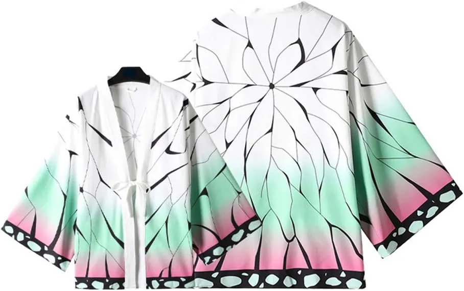 Unisex Kimono Cardigan Cloak Anime Cosplay Costume Jacket Sleepwear Casual Open Front Coat