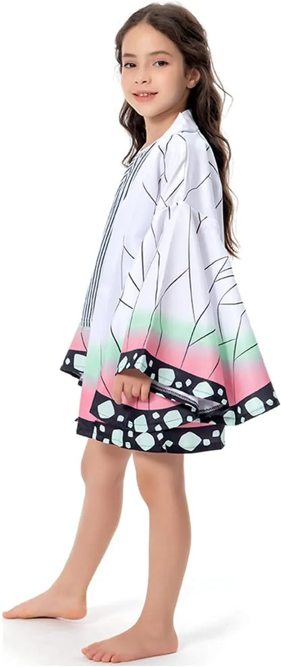Vaianie Kids Kimono Cosplay Costume Outfit Cardigan Top Jacket Robe Cloak Anime