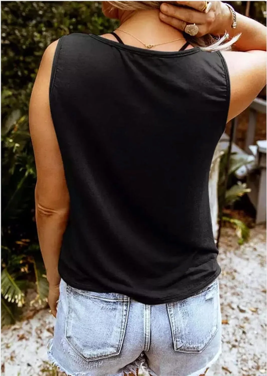 Vintage Style Rock and Roll Tank Tops Women Country Music Shirt Cute Music Band Shirt