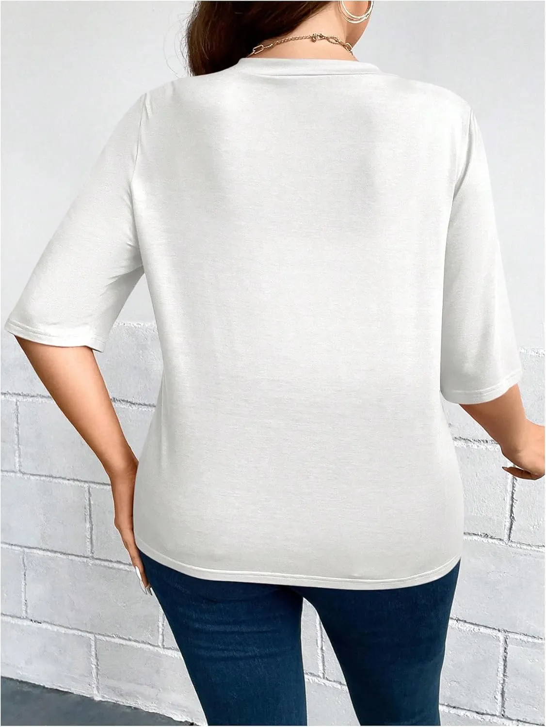 WDIRARA Women's Plus Size Lightweight Open Front Cardigan Casual Half Sleeve Kimono Cardigans