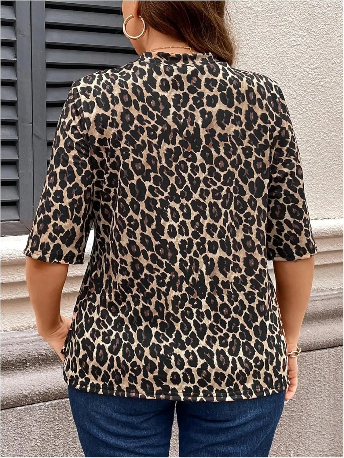 WDIRARA Women's Plus Size Lightweight Open Front Cardigan Casual Half Sleeve Kimono Cardigans