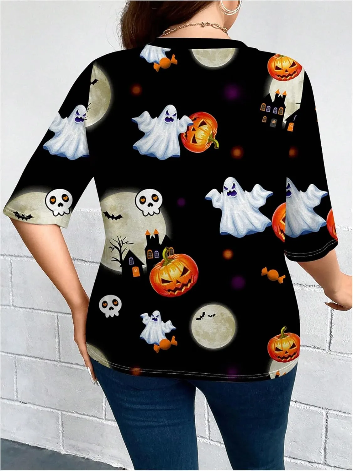WDIRARA Women's Plus Size Lightweight Open Front Cardigan Casual Half Sleeve Kimono Cardigans