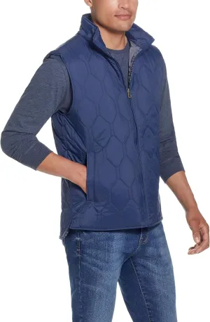 Weatherproof Vintage Mens Quilted Puffer Vest - Lightweight Padded Insulated Vest for Men