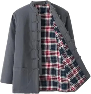 Winter Chinese Traditional Men's Cotton Padded Coat Kung Fu Thick Warm jacket