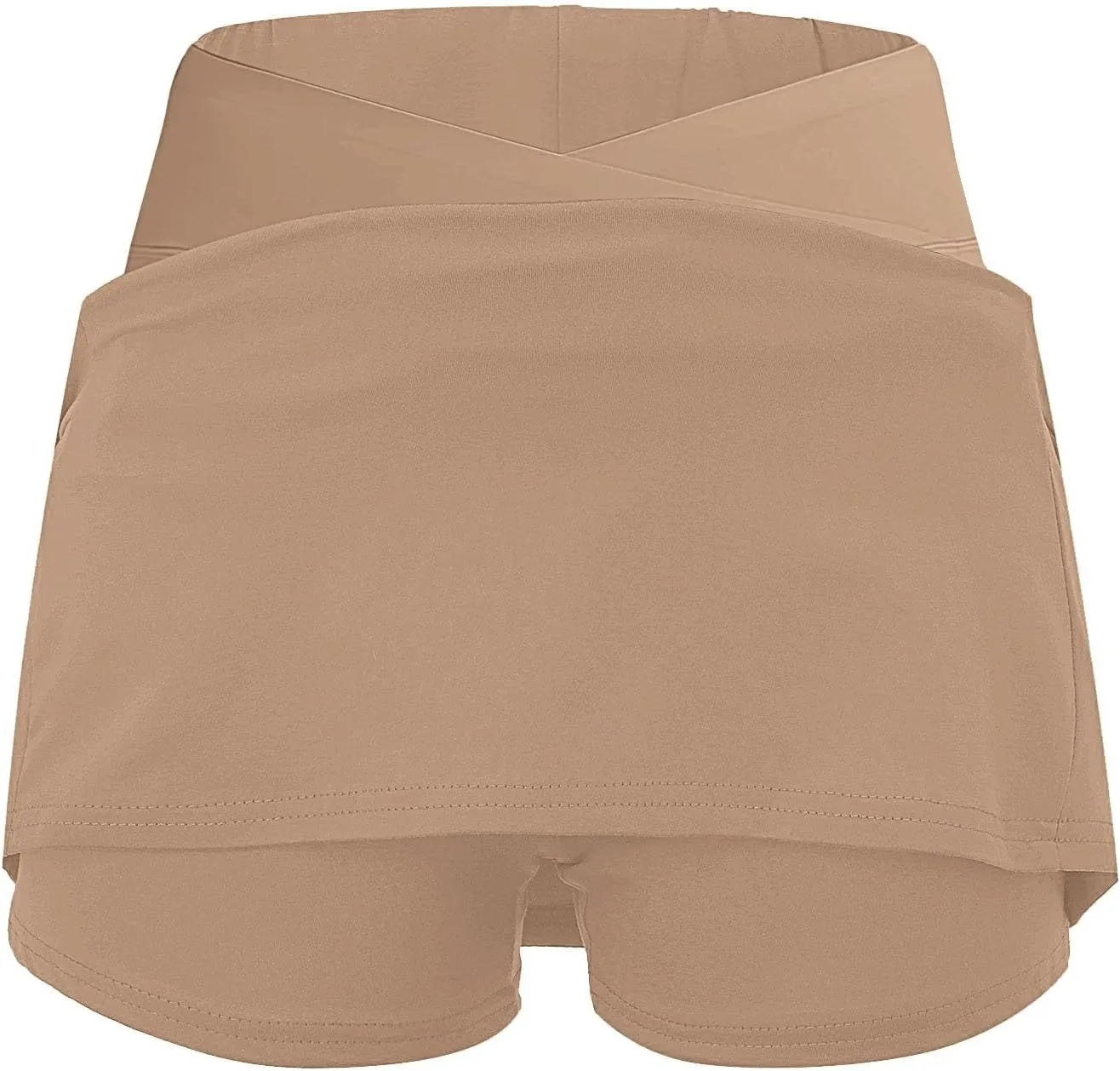 Women's Boho Skirts 2025 Summer Athletic Loose Trendy Drawstring Solid Color Yoga Fitness Tennis Skirt, S-5XL