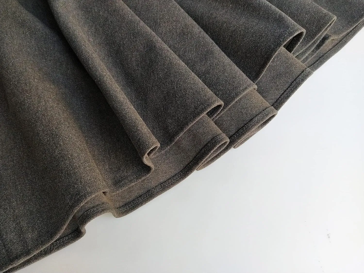 Women's High Elastic Waist Maxi Wool Skirt A-line Plaid Winter Warm Flare Long Skirt