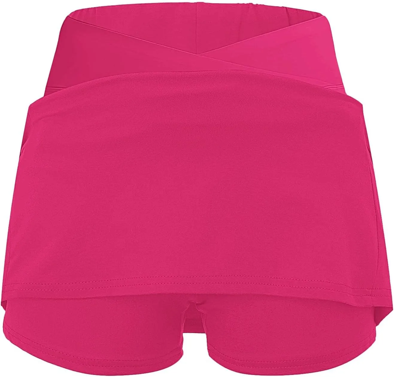 Women's Pleated Skirts Summer Sports Loose Trendy Drawstring Solid Color Yoga Fitness Tennis Skirt Plus Size, S-5XL