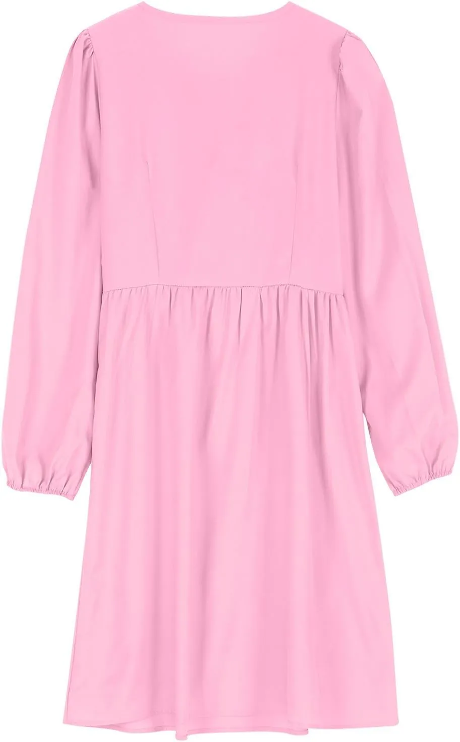 Womens Plus Size Fall Dresses Midi Trendy Lantern Long Sleeve Dress Elegant Solid Flowy Swing Cocktail Party Dresses