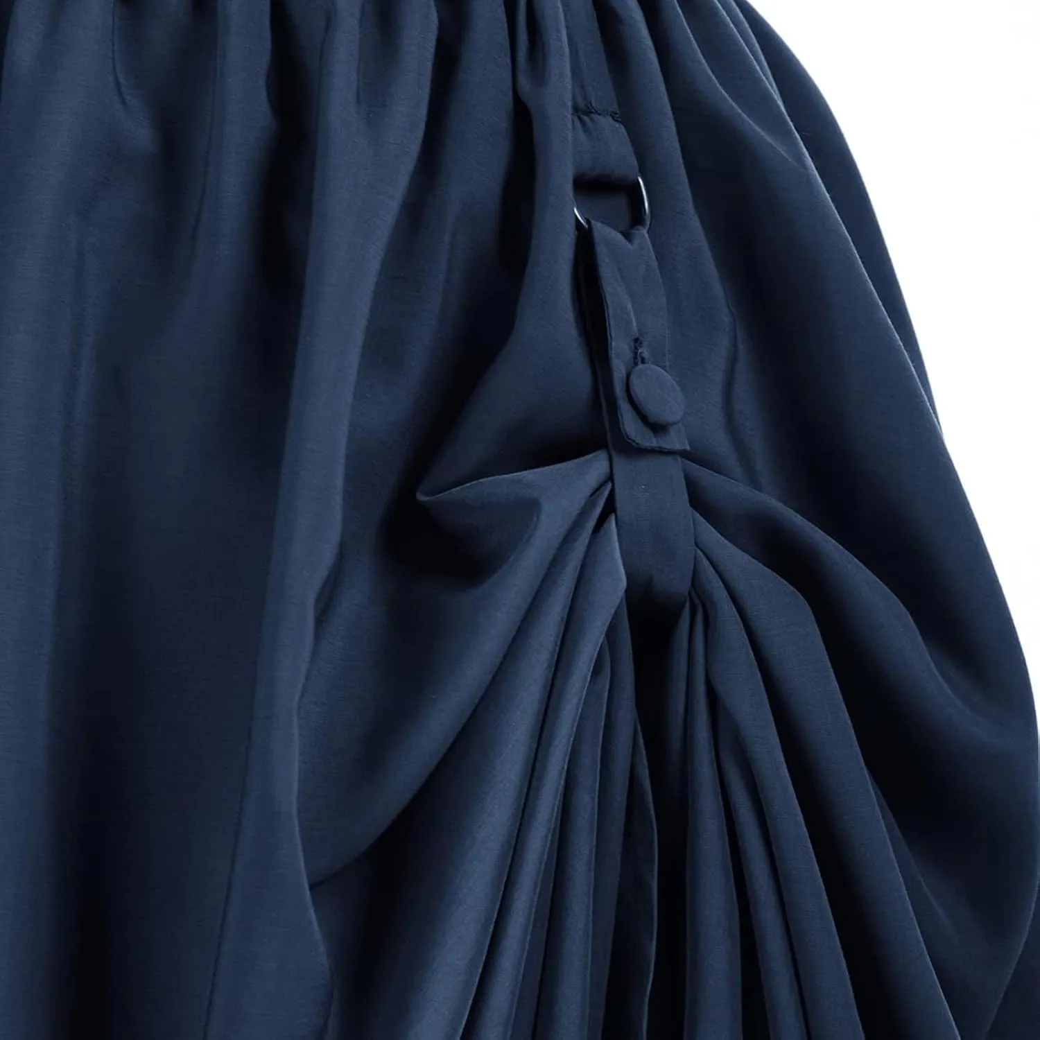 Women's Renaissance Skirt Victorian Peasant Double-Layer Maxi Long Skirts Casual Elastic Waisted Skirt Retro Costumes