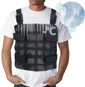 WORLD-BIO 72-Cell Ice Cooling Vest for Men & Women, Reusable Cold Vest with Adjustable Straps, Hot Weather Gear for Outdoor