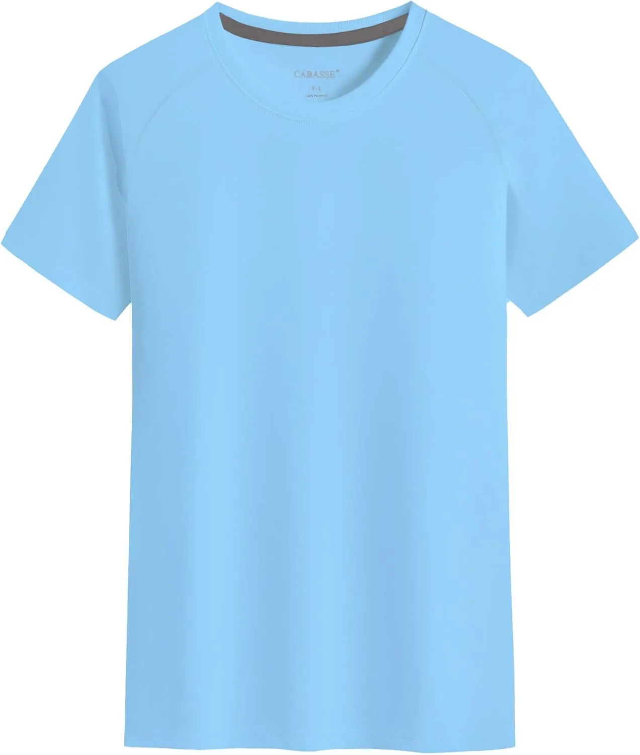 Youth Performance Short Sleeve Shirt, UPF 50 Quick Dry Athletic T Shirt for Boys & Girls